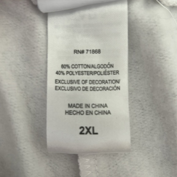 - PEANUTS Snoopy -JR white shorts with drawstring. Size XL. NWT. - Picture 8 of 8